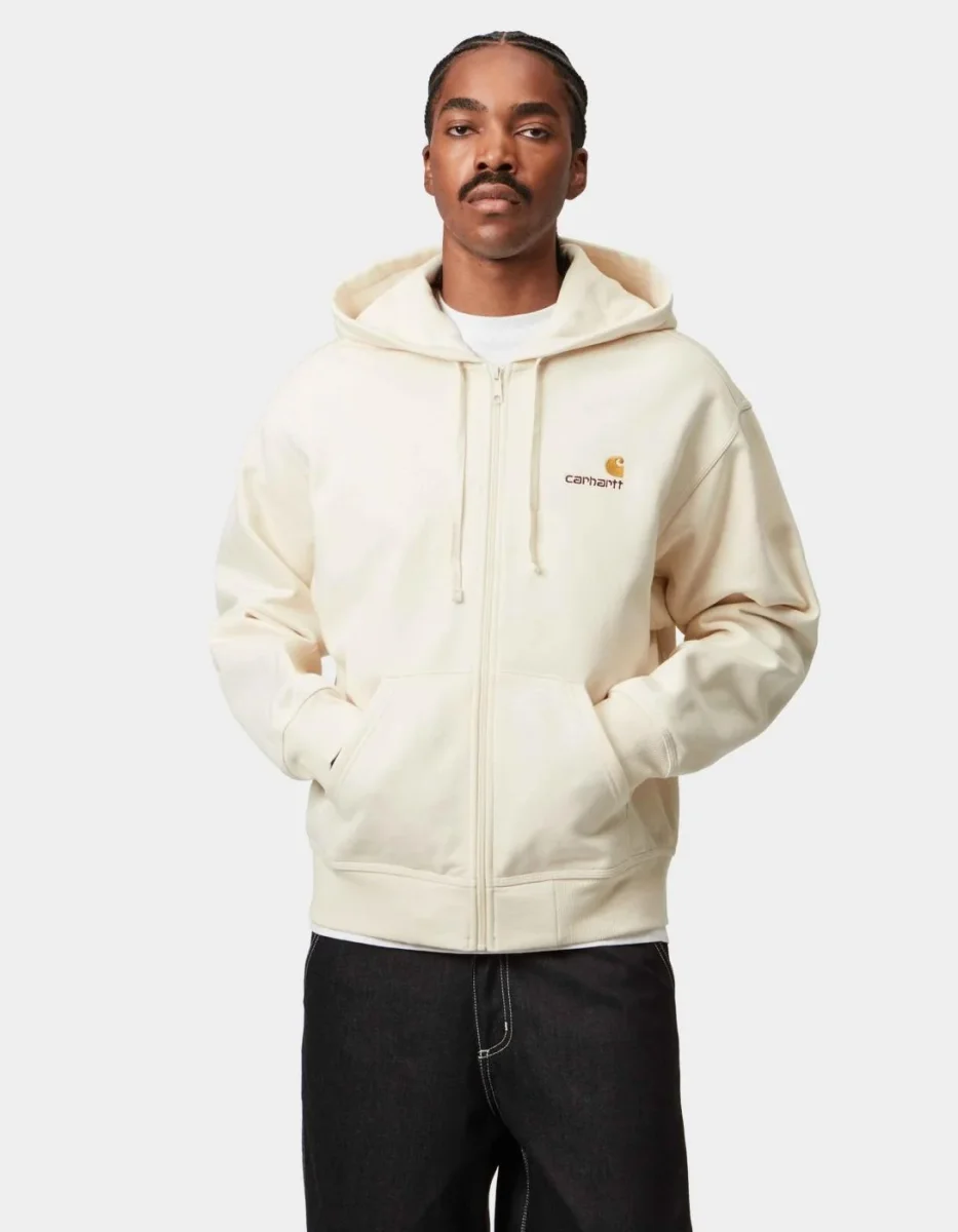 Sudadera Capucha CARHARTT WIP AMERICAN SCRIPT - Natural - Imagen 4