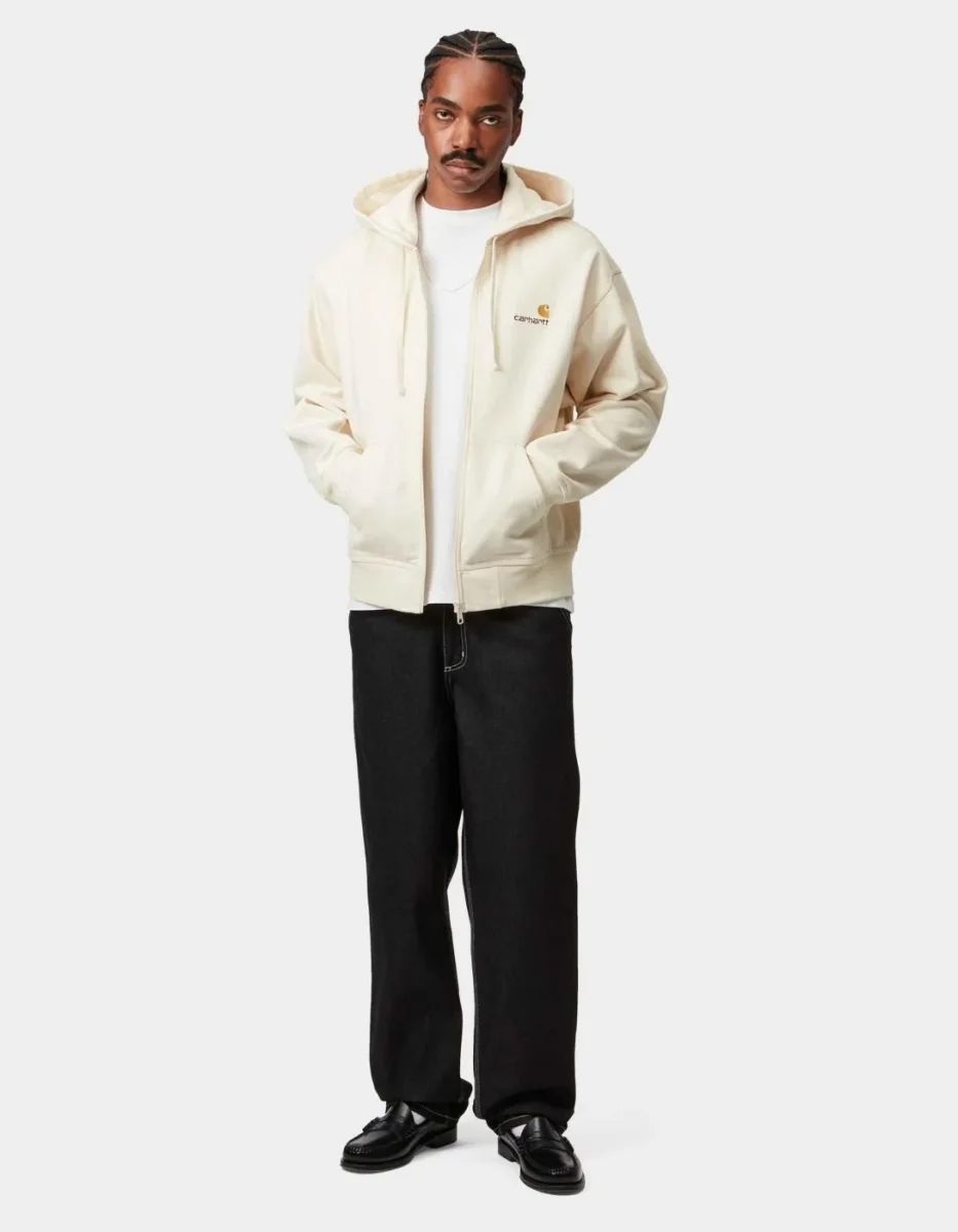Sudadera Capucha CARHARTT WIP AMERICAN SCRIPT - Natural - Imagen 5