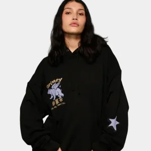 Sudadera Capucha GRIMEY CONCREAT JUNGLE - Black