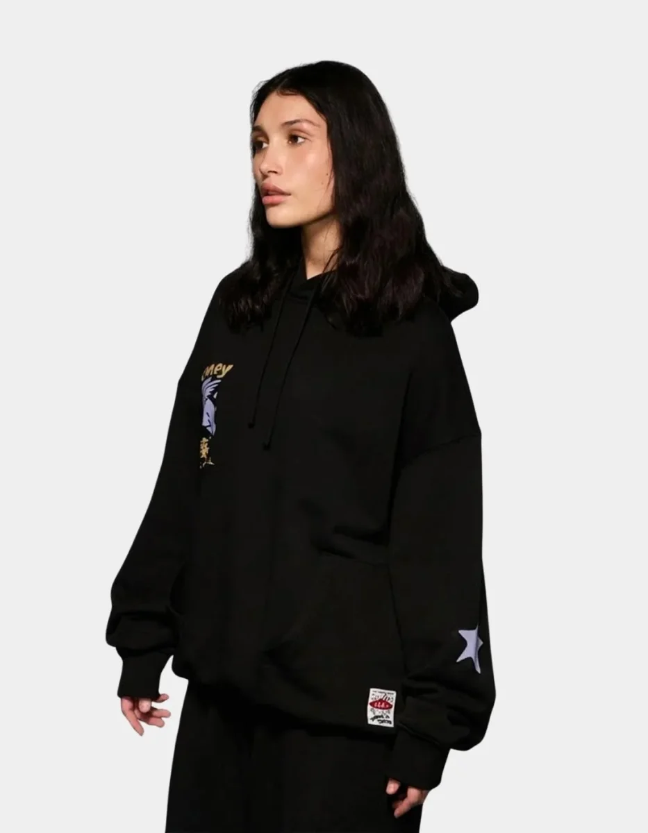 Sudadera Capucha GRIMEY CONCREAT JUNGLE - Black - Imagen 4
