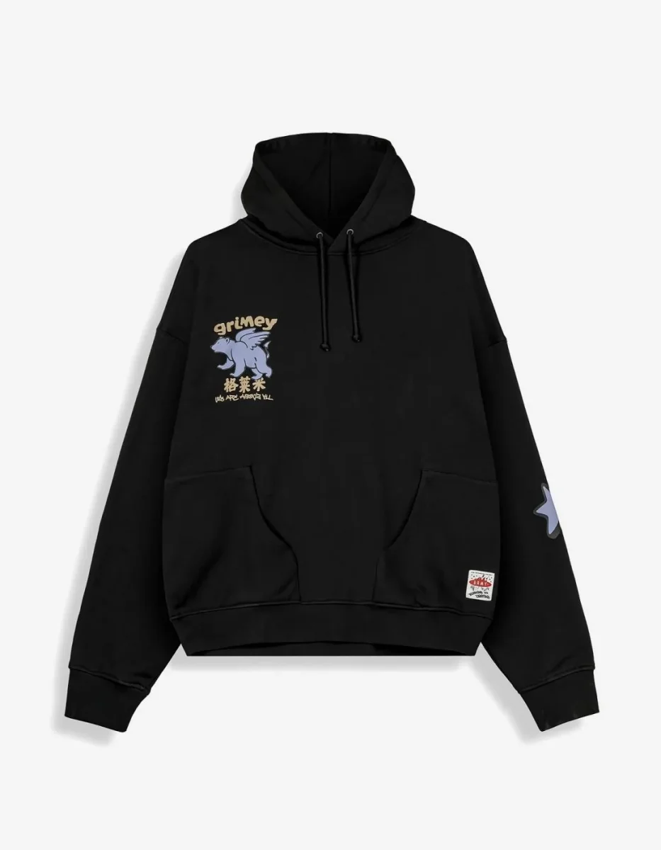 Sudadera Capucha GRIMEY CONCREAT JUNGLE - Black - Imagen 6