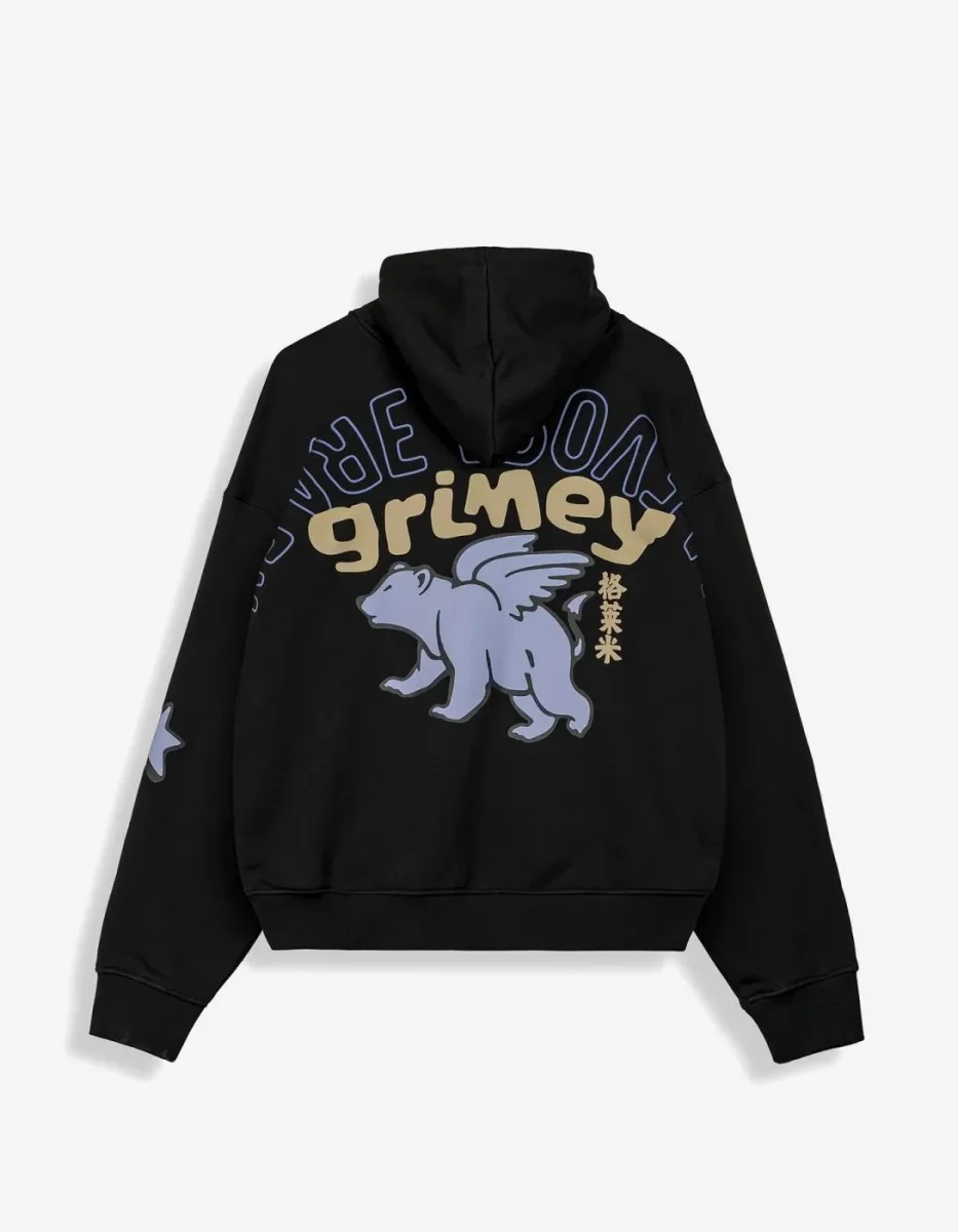 Sudadera Capucha GRIMEY CONCREAT JUNGLE - Black - Imagen 7