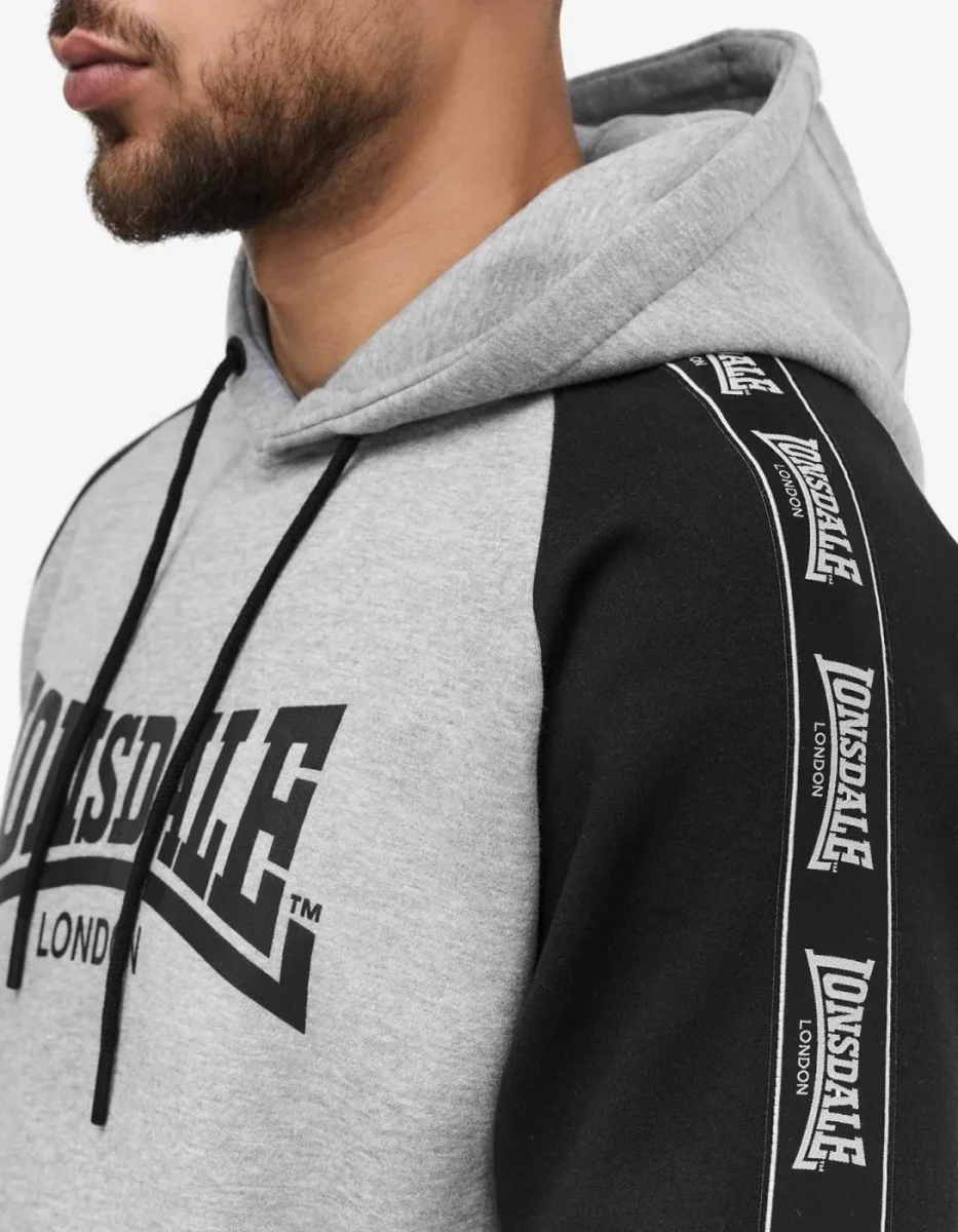 Sudadera Capucha HOLBURN - Marl Grey/Black - Imagen 3