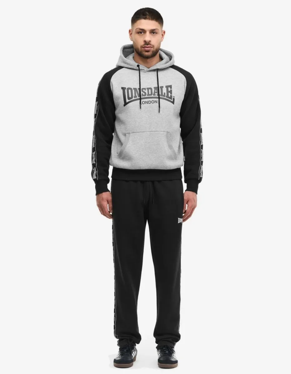 Sudadera Capucha HOLBURN - Marl Grey/Black - Imagen 4