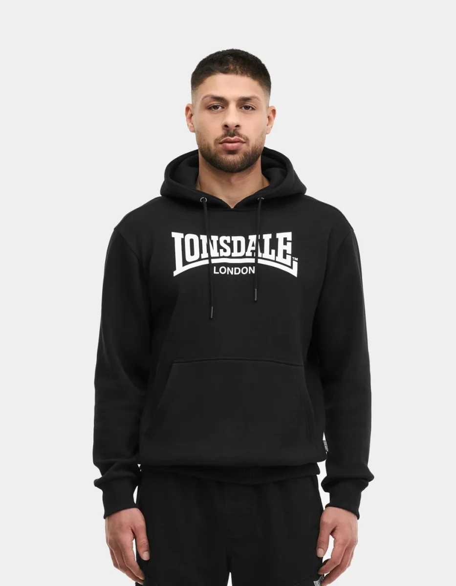 Sudadera Capucha LONSDALE BICKINGTON - Black/White