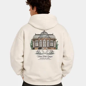 Sudadera Capucha OVERSIZE GARDEN - Ivory