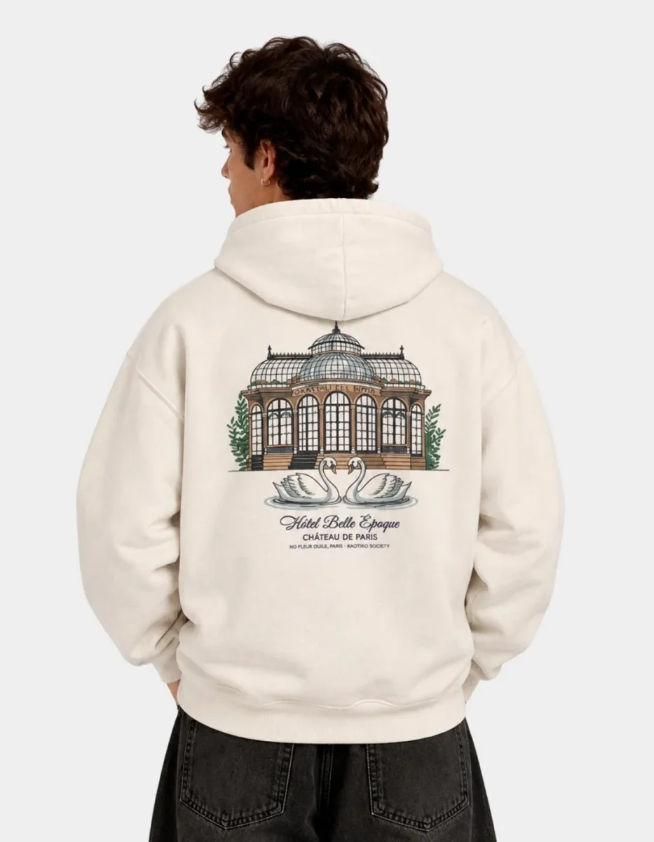 Sudadera Capucha OVERSIZE GARDEN - Ivory - Imagen 2