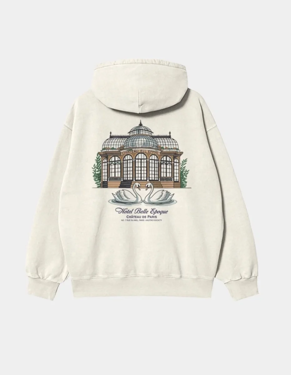 Sudadera Capucha OVERSIZE GARDEN - Ivory - Imagen 4