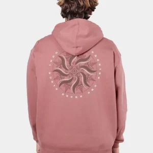 Sudadera Capucha OXBOW SHURIKEN - Washed Rose