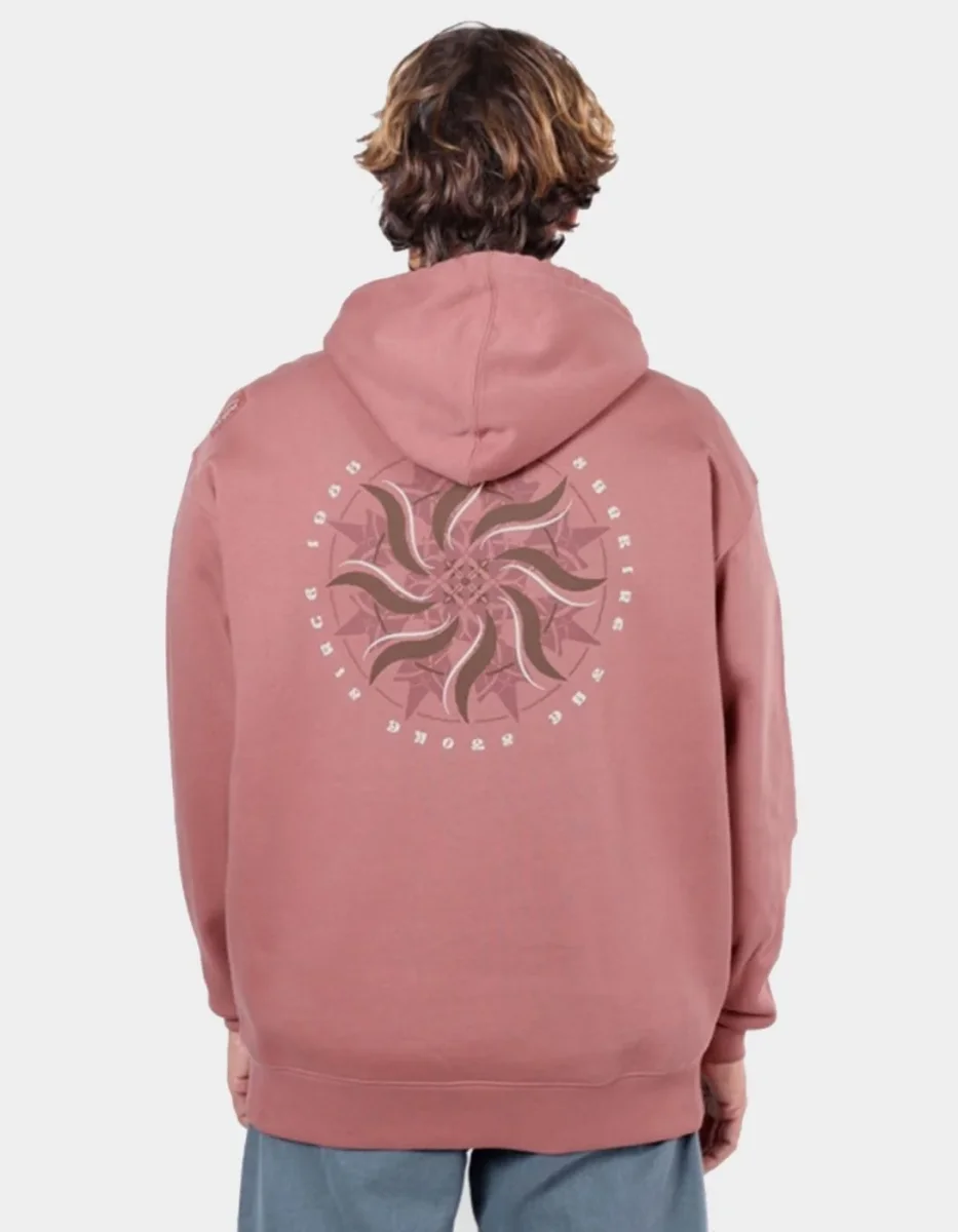 Sudadera Capucha OXBOW SHURIKEN - Washed Rose