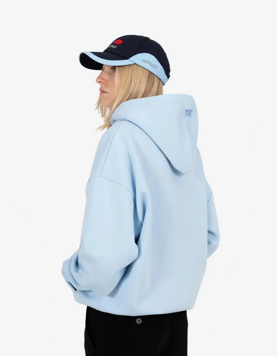 Sudadera Capucha PROHIBITED INTERNATIONAL - Light Blue - Imagen 3