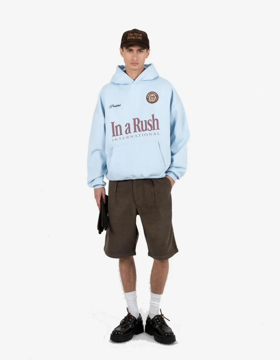 Sudadera Capucha PROHIBITED INTERNATIONAL - Light Blue - Imagen 4