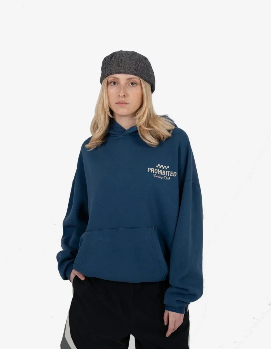 Sudadera Capucha PROHIBITED RACING CLUB - Blue