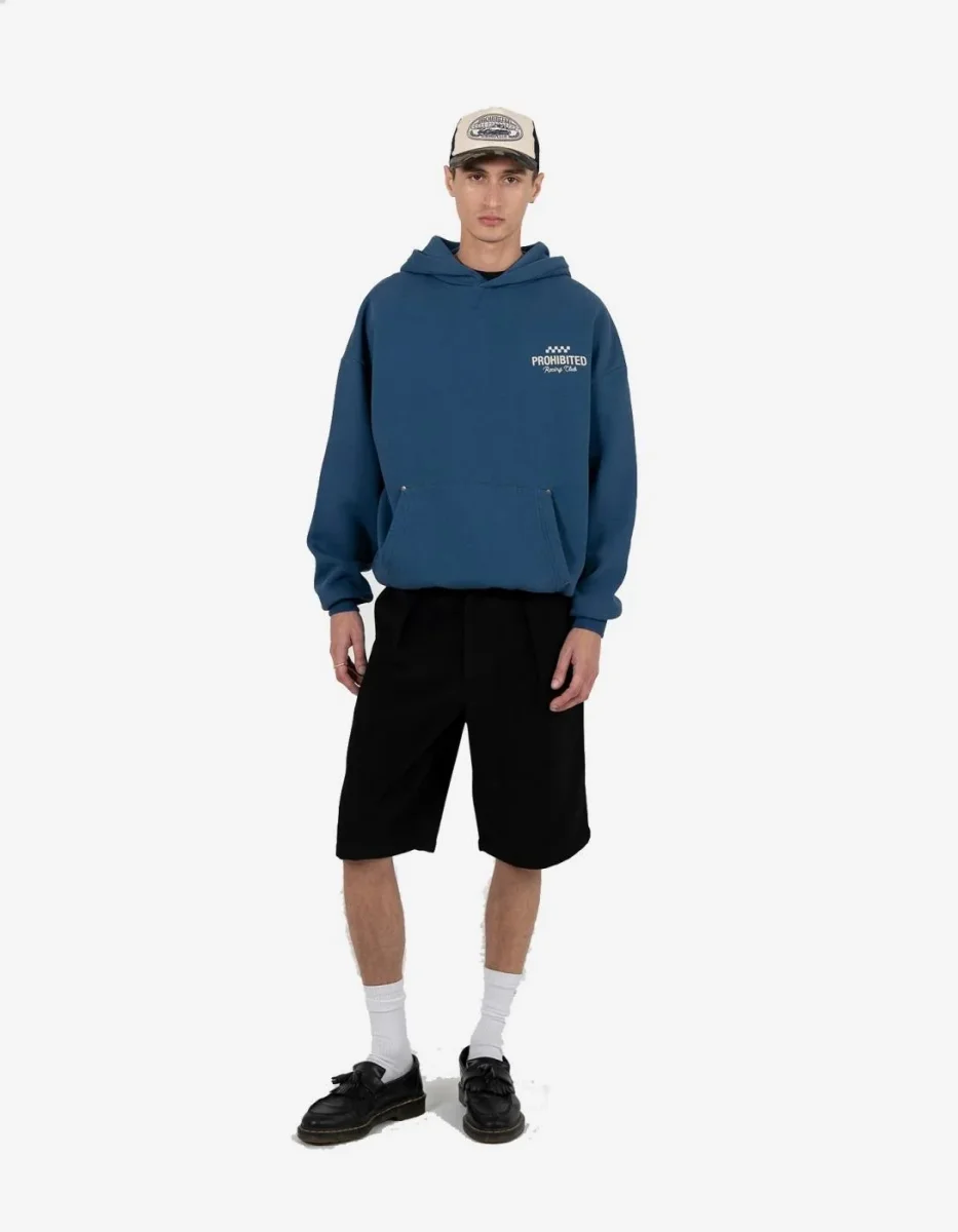 Sudadera Capucha PROHIBITED RACING CLUB - Blue - Imagen 5