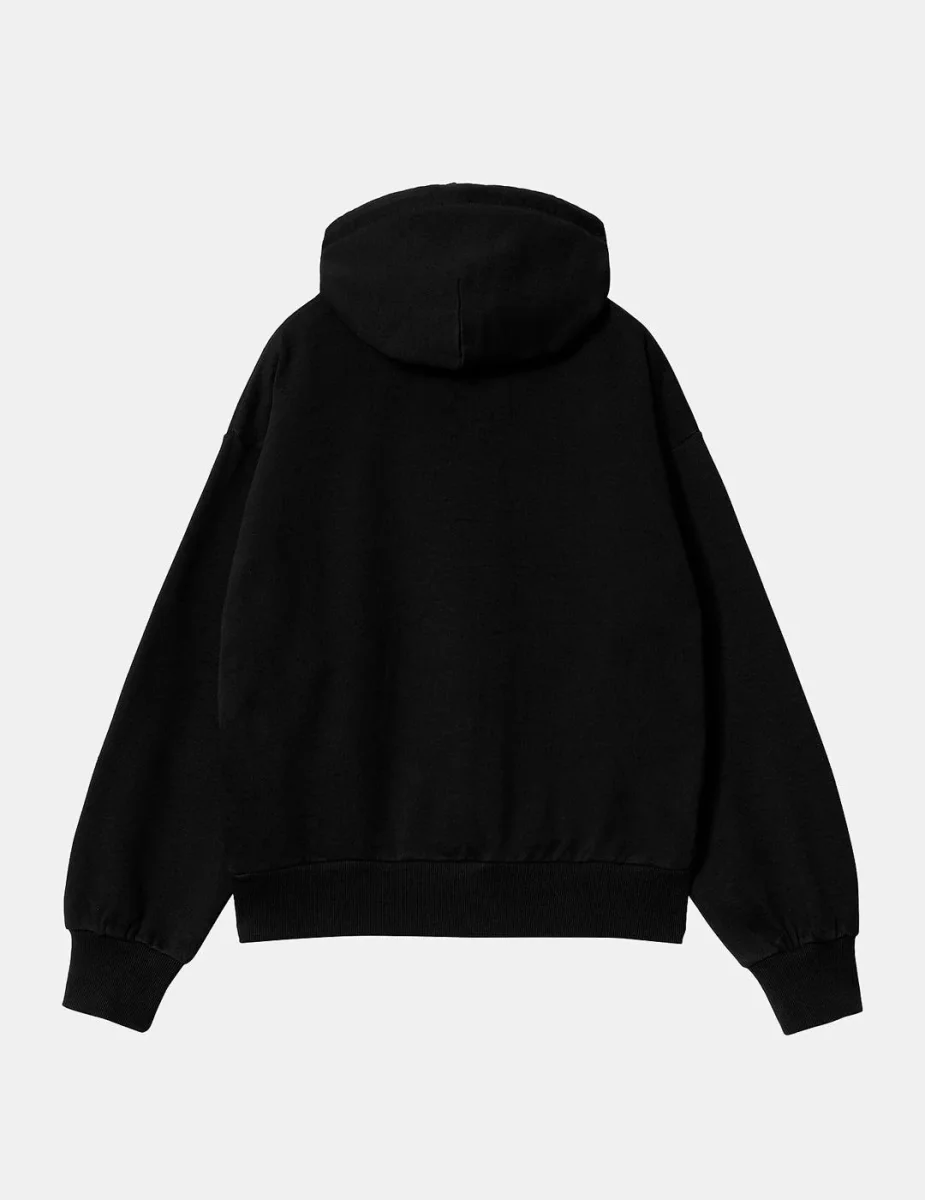 Sudadera CARHARTT WIP W' HOODED CASEY - Black/Silver - Imagen 6