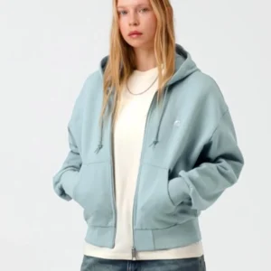 Sudadera CARHARTT WIP W' CASEY - Tourmaline / Silver