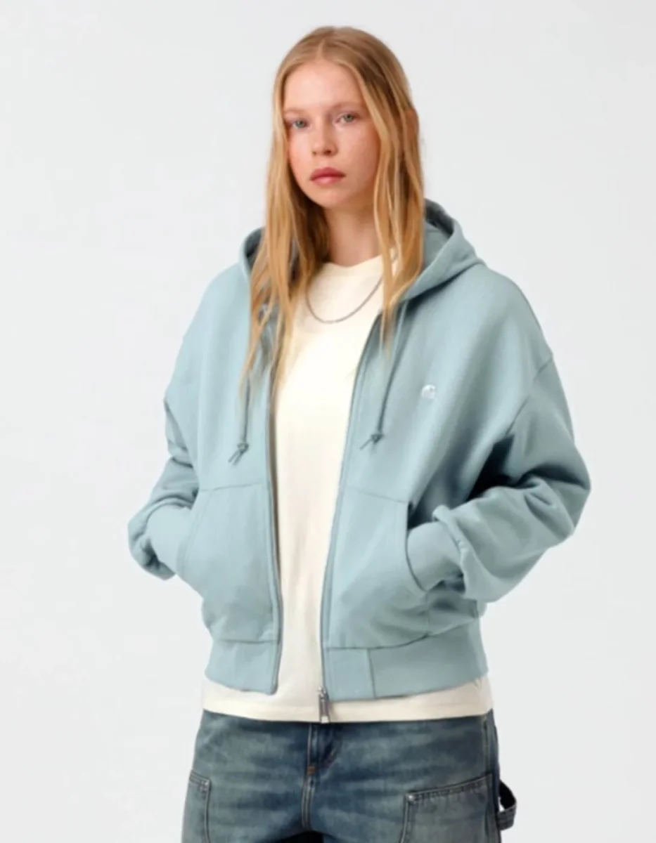 Sudadera CARHARTT WIP W' CASEY - Tourmaline / Silver