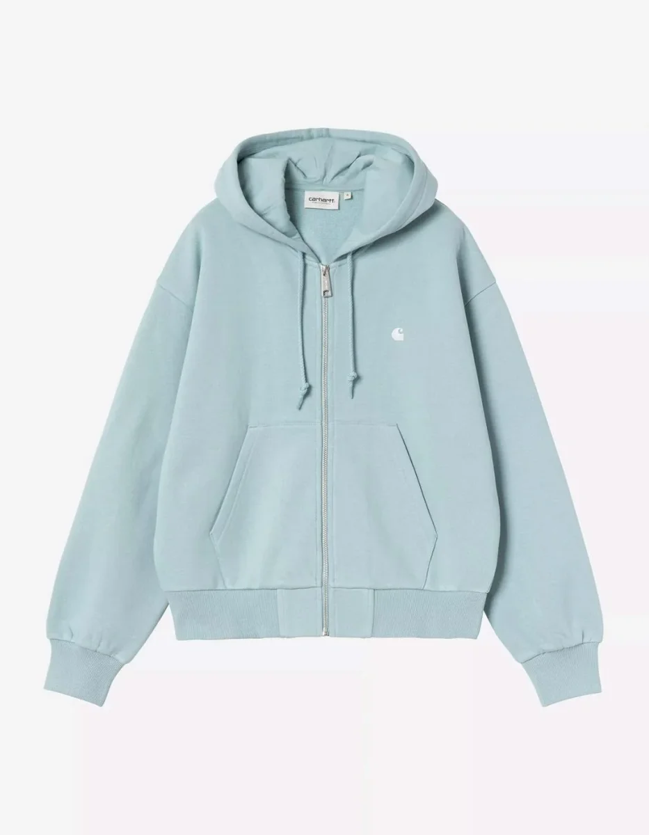 Sudadera CARHARTT WIP W' CASEY - Tourmaline / Silver - Imagen 3