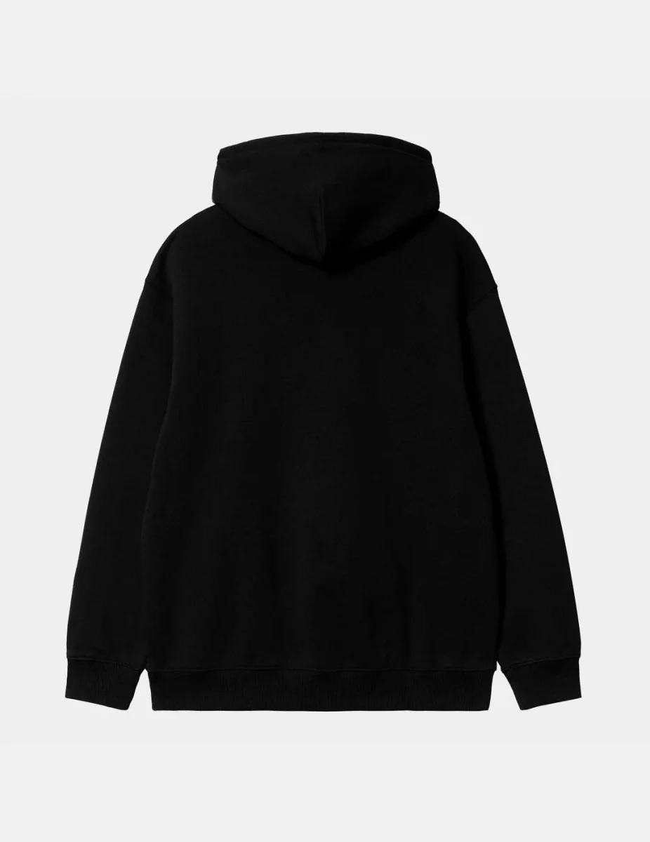 Sudadera CARHARTT WIP W' HOODED - Black / White - Imagen 6