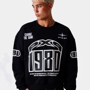 Sudadera Crew 2622327 - Negro/Blanco