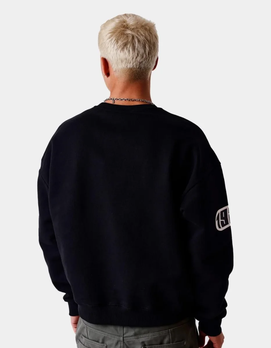 Sudadera Crew 2622327 - Negro/Blanco - Imagen 3