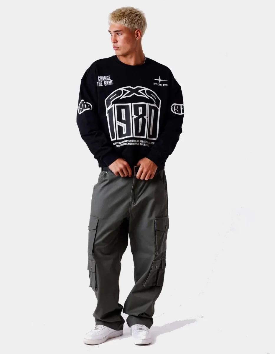 Sudadera Crew 2622327 - Negro/Blanco - Imagen 6