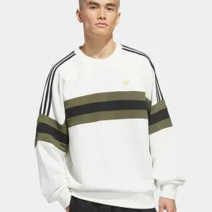 Sudadera Crew ADIDAS SK OG - White/Olive/Black