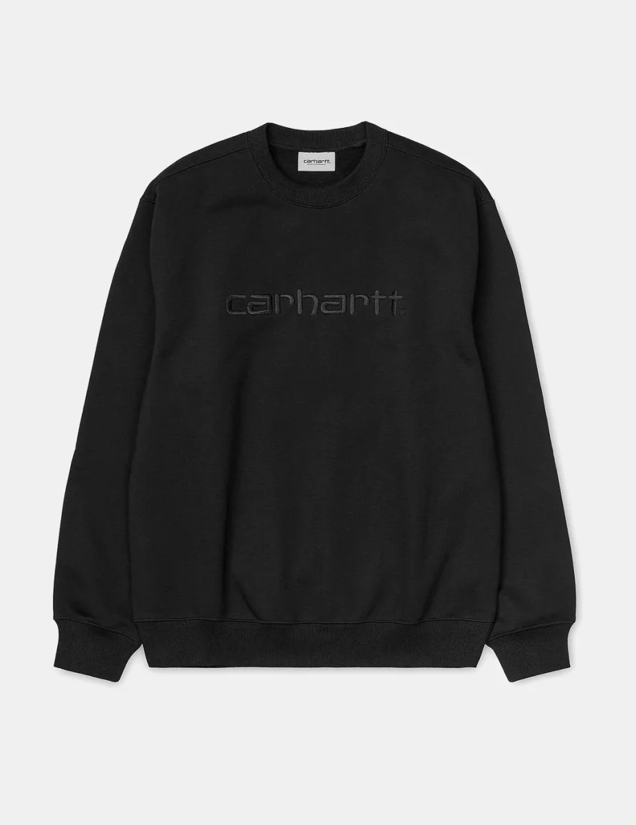 Sudadera Crew CARHARTT SWEAT - Black/Black - Imagen 5