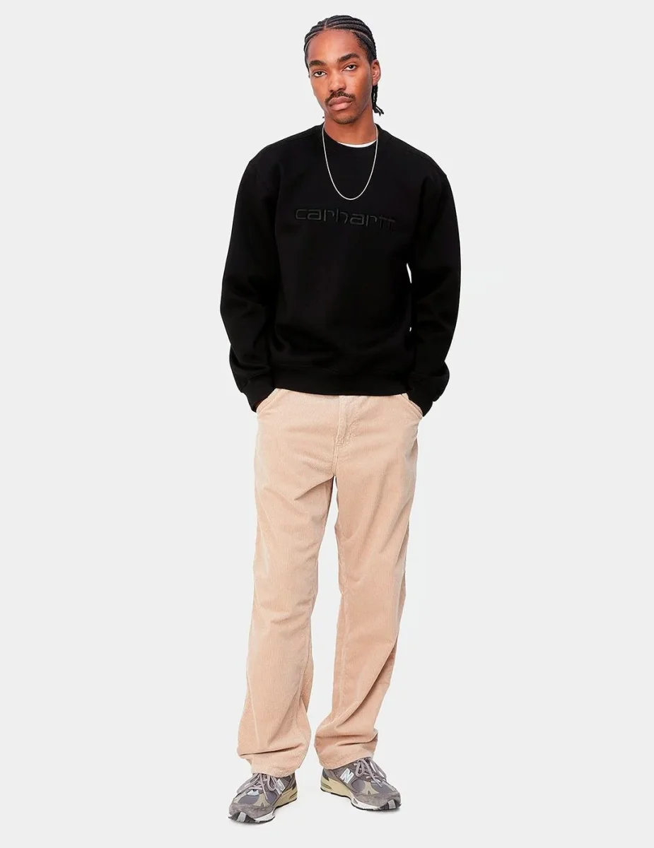 Sudadera Crew CARHARTT SWEAT - Black/Black - Imagen 4