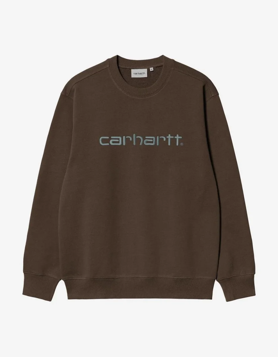 Sudadera Crew CARHARTT WIP SWEAT- Vitola / Citadel - Imagen 2