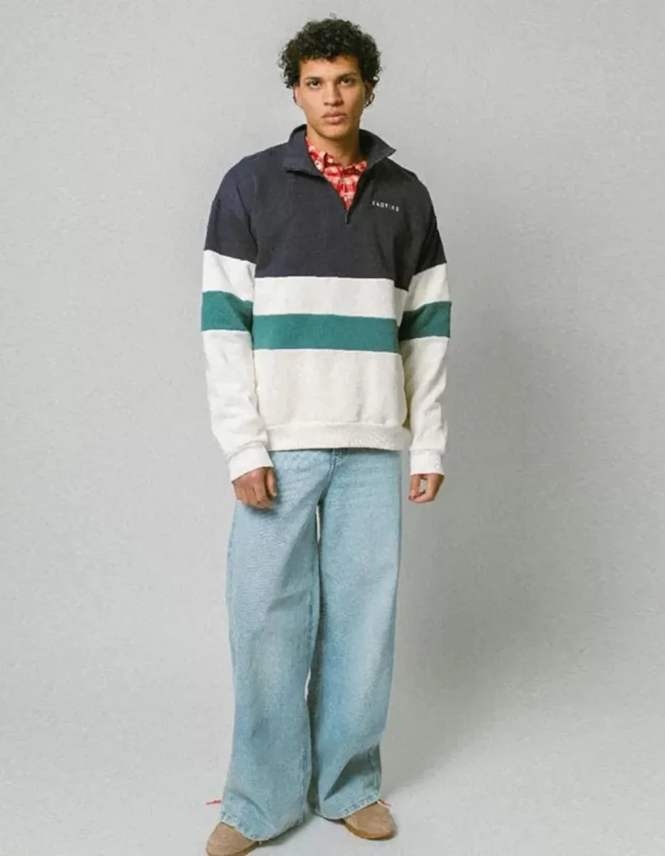 Sudadera Crew CARTER - Ivory/Navy/Heura - Imagen 4