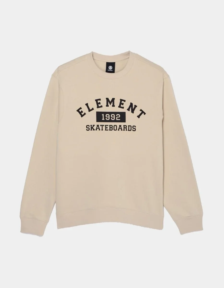 Sudadera Crew ELEMENT HOME TEAM - Oat Milk - Imagen 4
