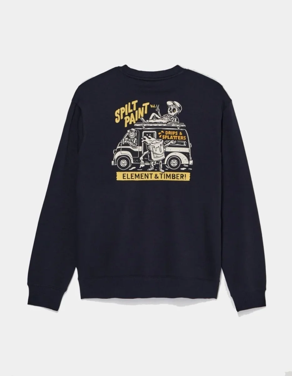 Sudadera Crew ELEMENT TIMBER VAN - Faded Black - Imagen 7