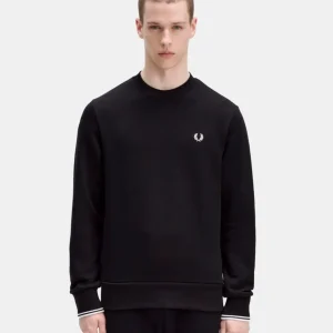 Sudadera Crew FRED PERRY M7535 - Black