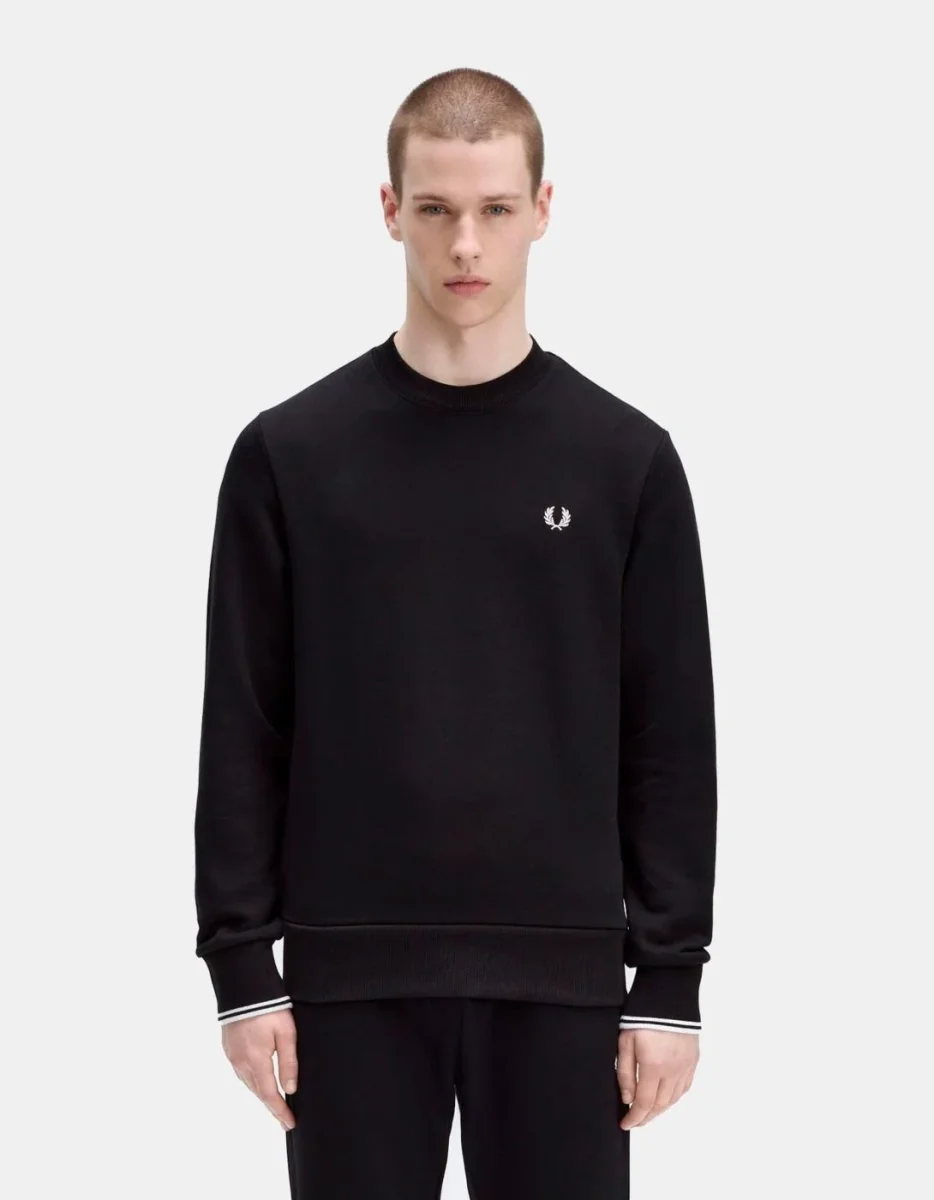 Sudadera Crew FRED PERRY M7535 - Black