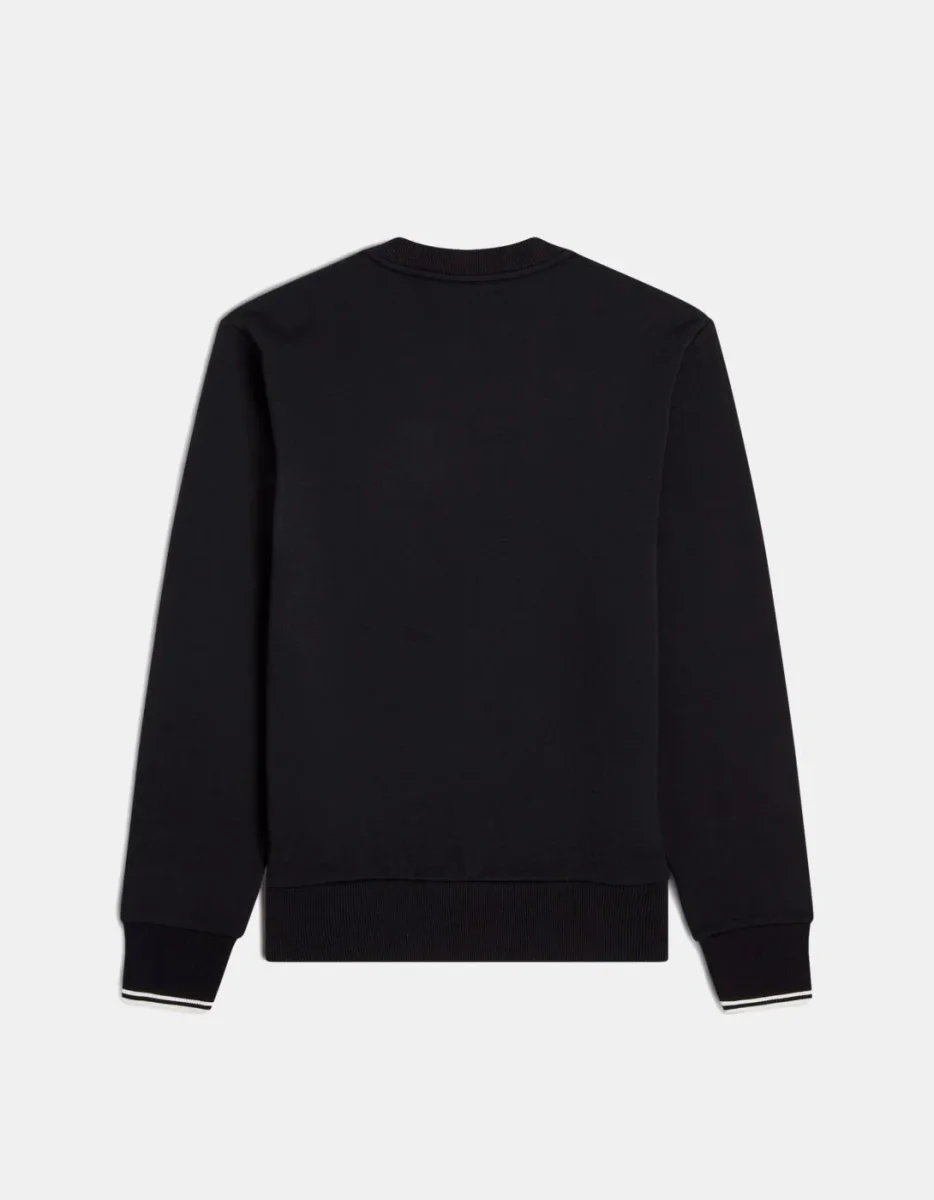 Sudadera Crew FRED PERRY M7535 - Black - Imagen 7
