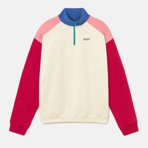 Sudadera Crew KAOTIKO AIR BREEZE - Ivory/Blue/Pink/Red