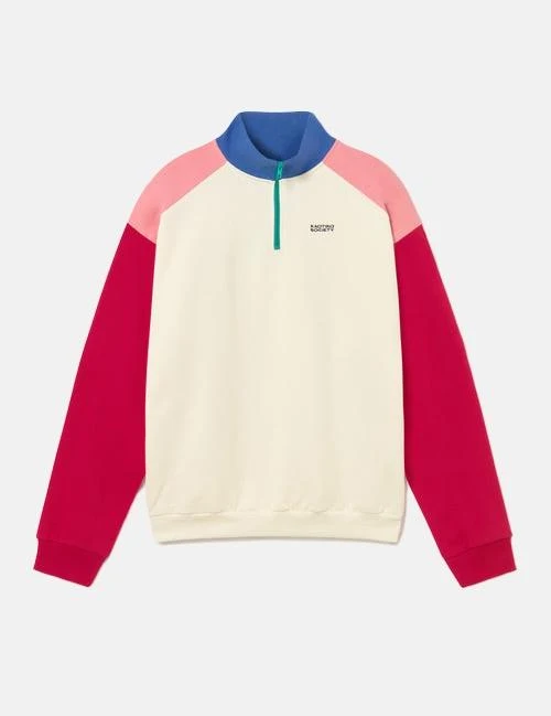 Sudadera Crew KAOTIKO AIR BREEZE - Ivory/Blue/Pink/Red