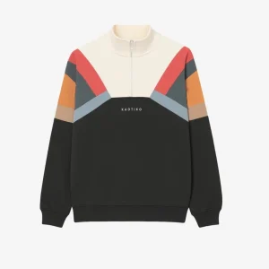 Sudadera Crew KAOTIKO ALECK- Ivory/Black