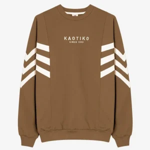 Sudadera Crew KAOTIKO CHAD - Camel/Ivory