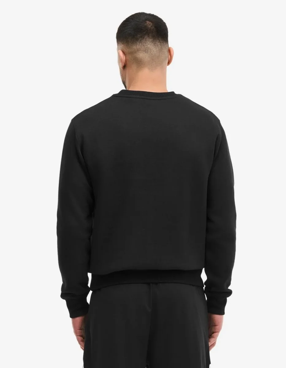 Sudadera Crew LONSDALE WELHAM - Black/White - Imagen 3