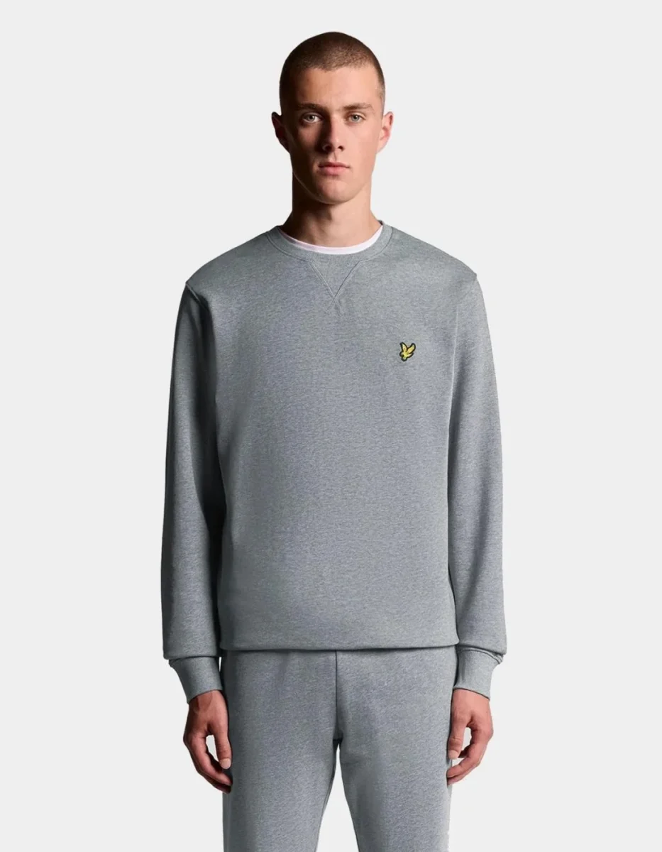 Sudadera Lyle&Scott CREW - Mid Grey Marl - Imagen 2