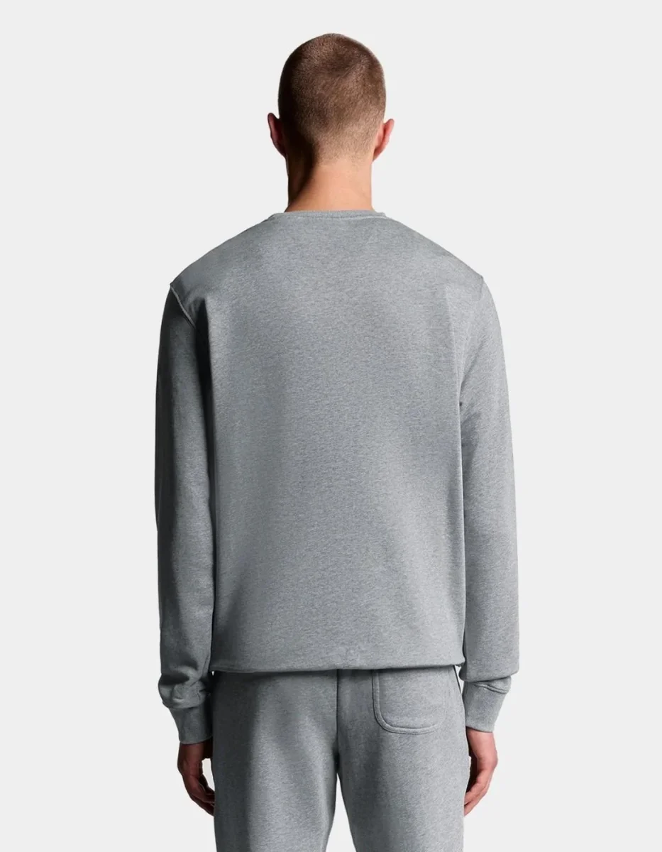 Sudadera Lyle&Scott CREW - Mid Grey Marl - Imagen 3