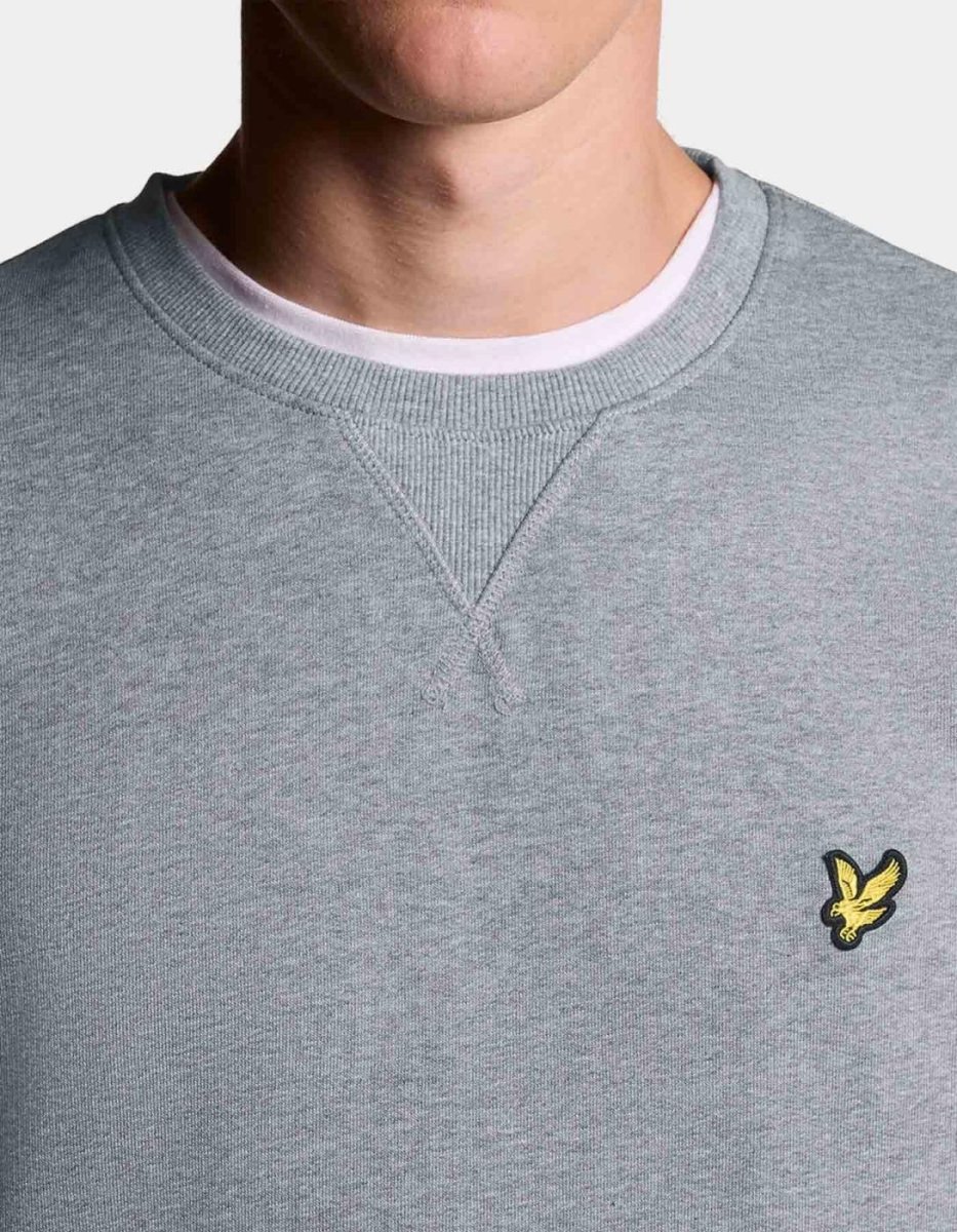Sudadera Lyle&Scott CREW - Mid Grey Marl - Imagen 4