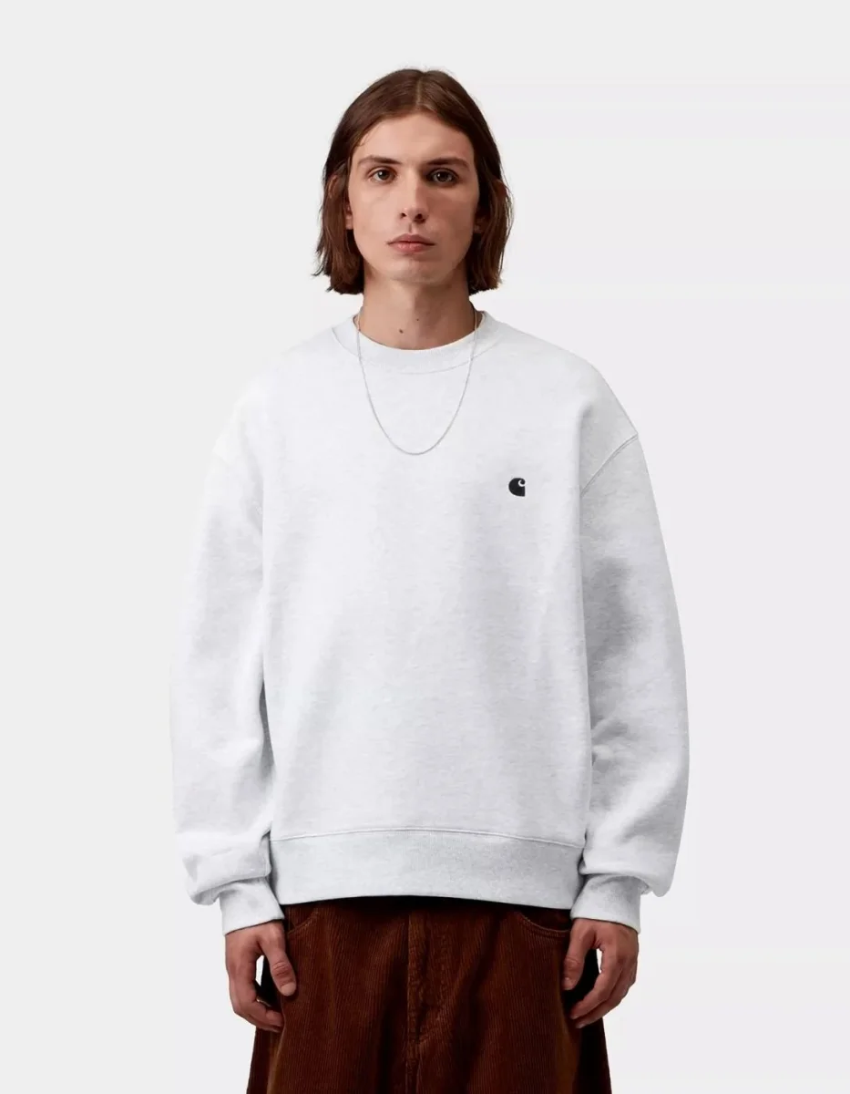 Sudadera Crew MACK SWEAT - Ash Heather / Black