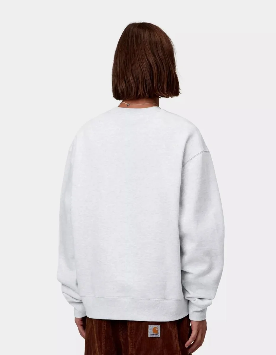Sudadera Crew MACK SWEAT - Ash Heather / Black - Imagen 3