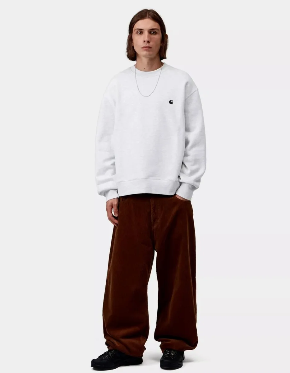 Sudadera Crew MACK SWEAT - Ash Heather / Black - Imagen 4