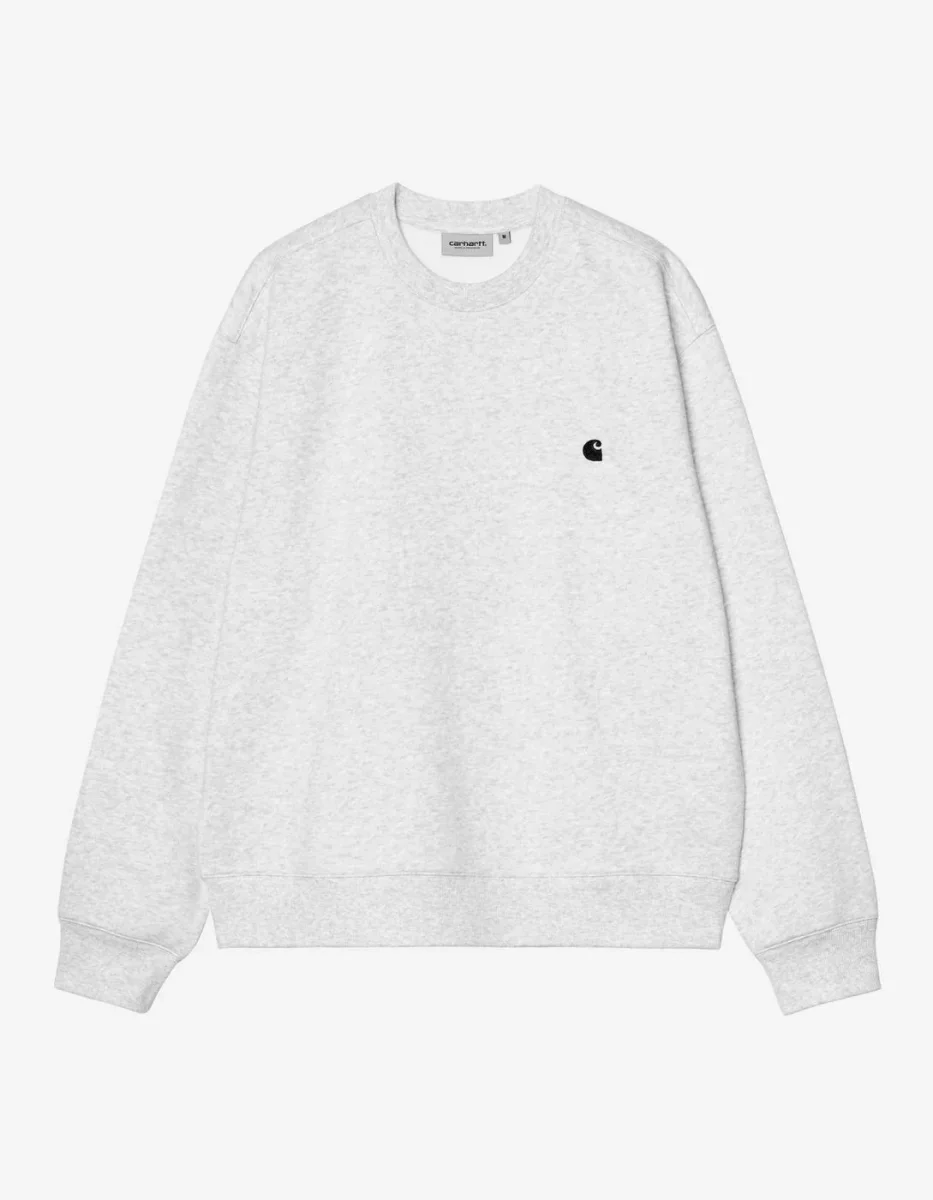 Sudadera Crew MACK SWEAT - Ash Heather / Black - Imagen 5