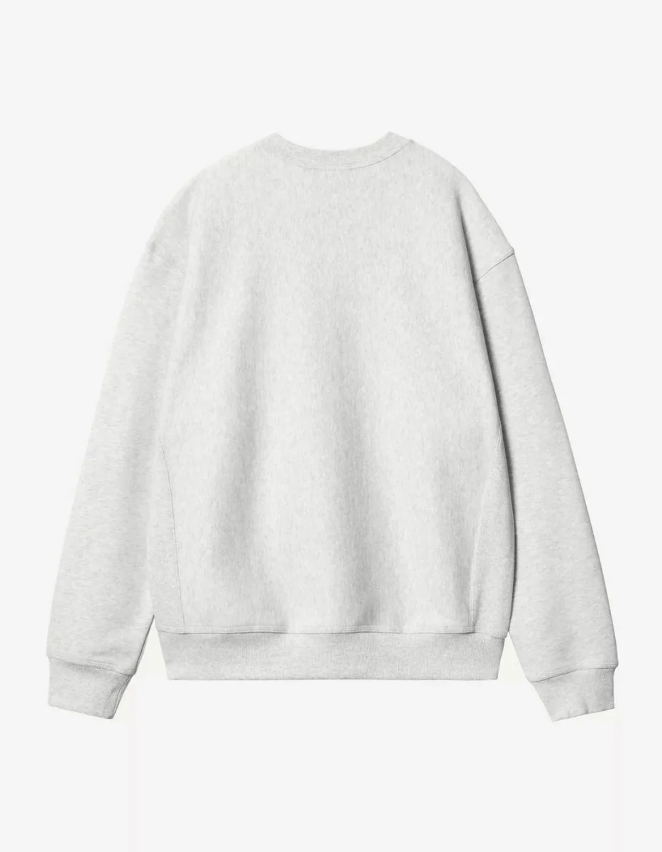 Sudadera Crew MACK SWEAT - Ash Heather / Black - Imagen 6
