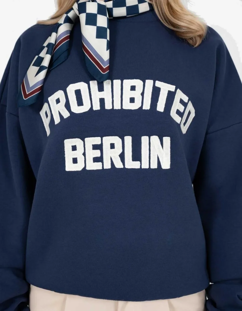 Sudadera Crew PROHIBITED BERLIN - Blue - Imagen 5